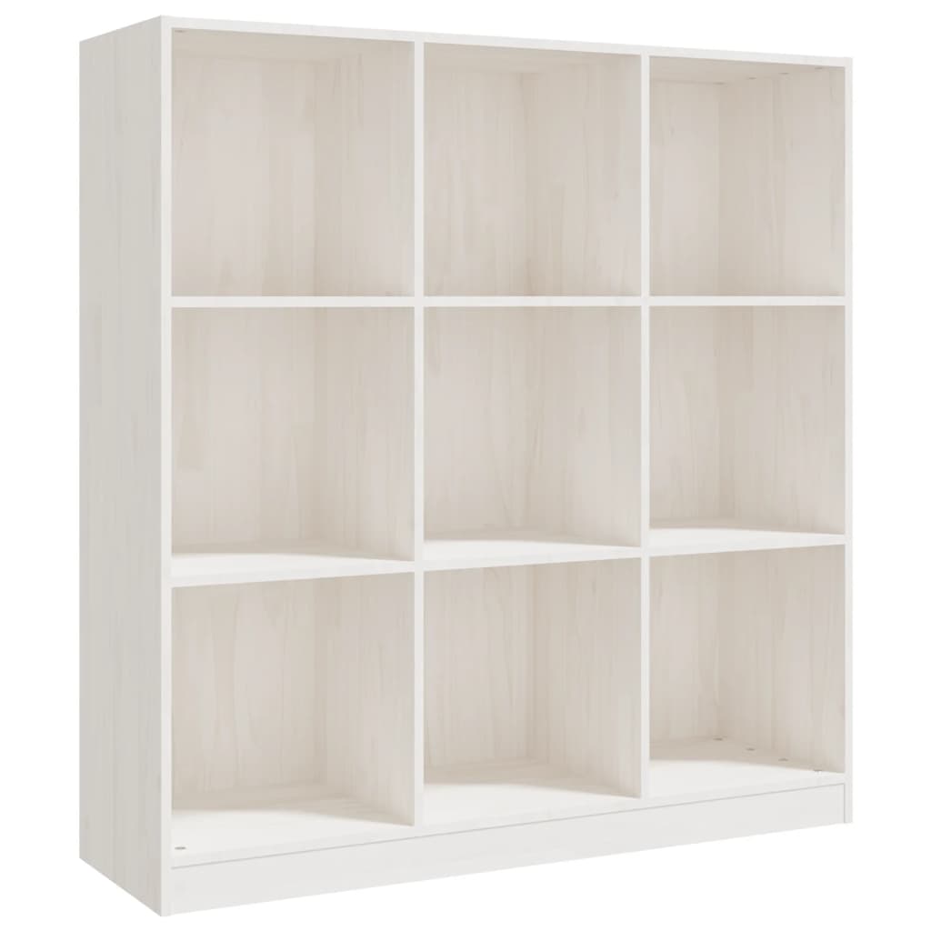 Boekenkast/Kamerscherm 04X33,5X0 Cm Massief Grenenhout Wit