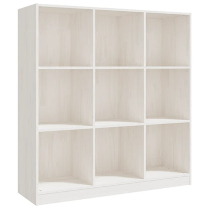 Boekenkast/Kamerscherm 04X33,5X0 Cm Massief Grenenhout Wit