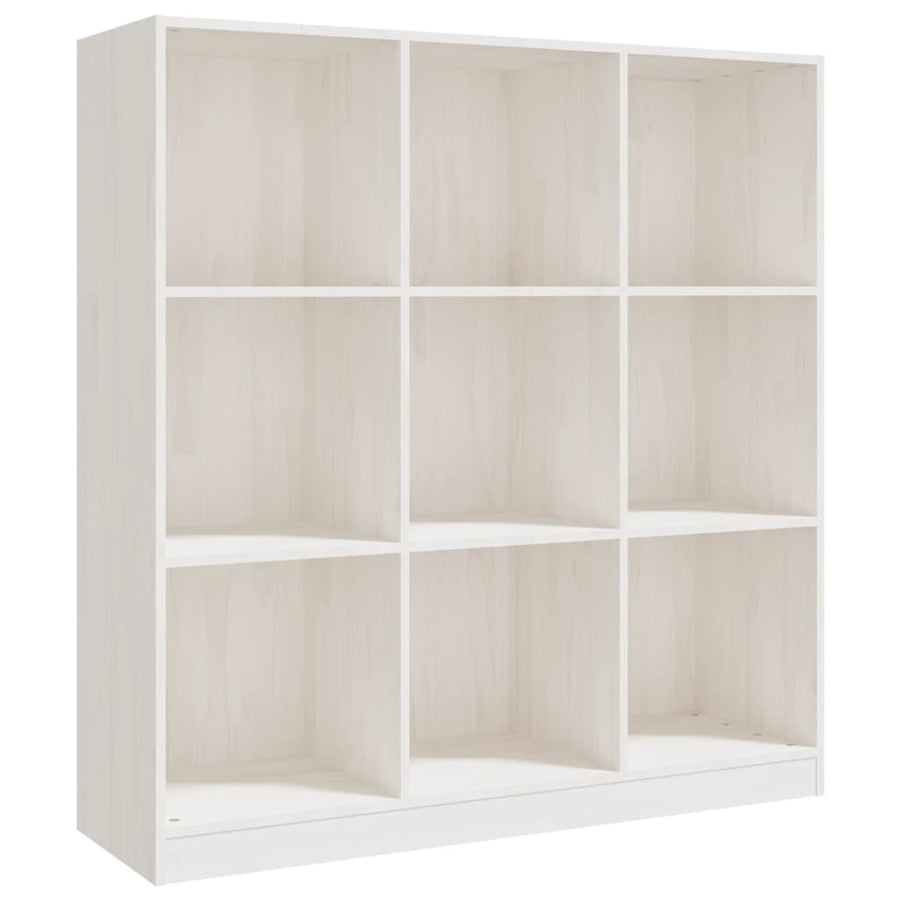 Boekenkast/Kamerscherm 04X33,5X0 Cm Massief Grenenhout Wit