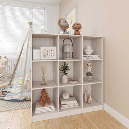 Boekenkast/Kamerscherm 04X33,5X0 Cm Massief Grenenhout Wit