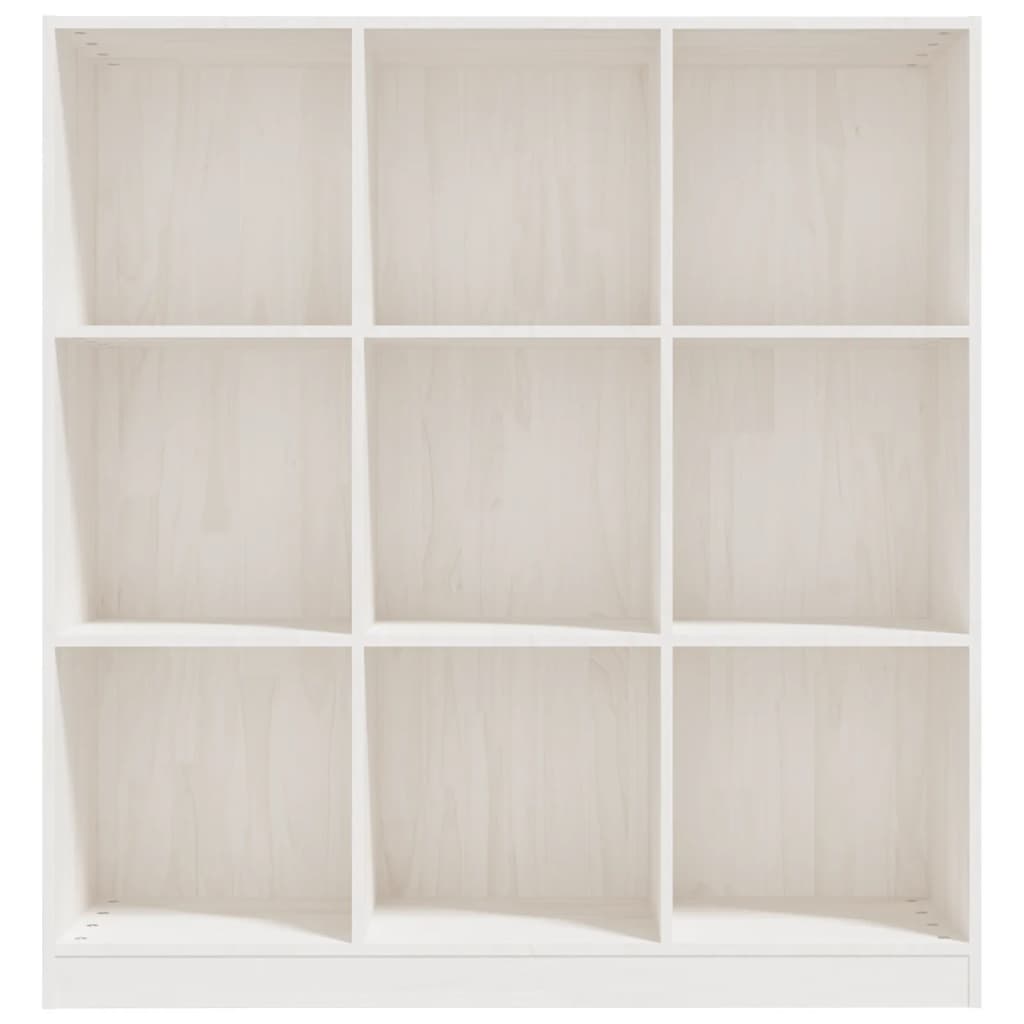 Boekenkast/Kamerscherm 04X33,5X0 Cm Massief Grenenhout Wit