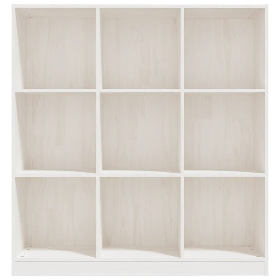 Boekenkast/Kamerscherm 04X33,5X0 Cm Massief Grenenhout Wit