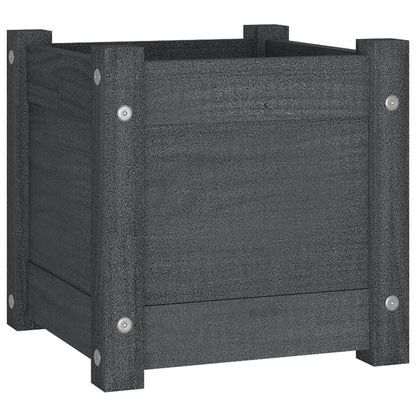 Plantenbakken 3X3X3 Cm Massief Grenenhout 2 1 Grijs