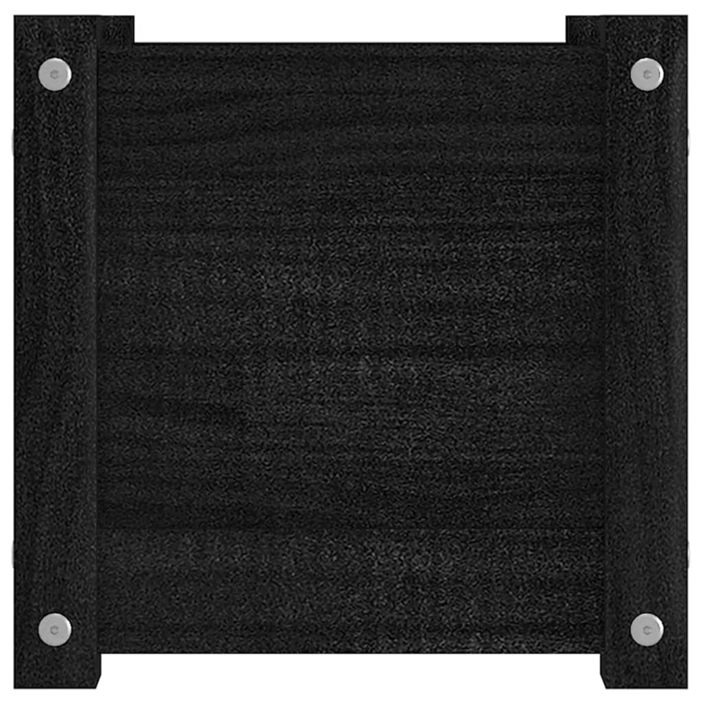 Plantenbakken 3X3X3 Cm Massief Grenenhout 2 1 Zwart