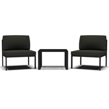 3-Delige Loungeset Met Kussens Aluminium Antracietkleurig