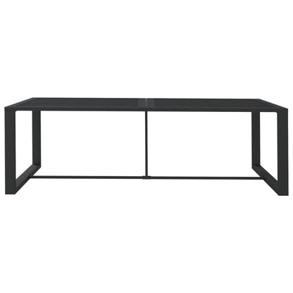 Tuintafel 120x60x66 cm aluminium antracietkleurig