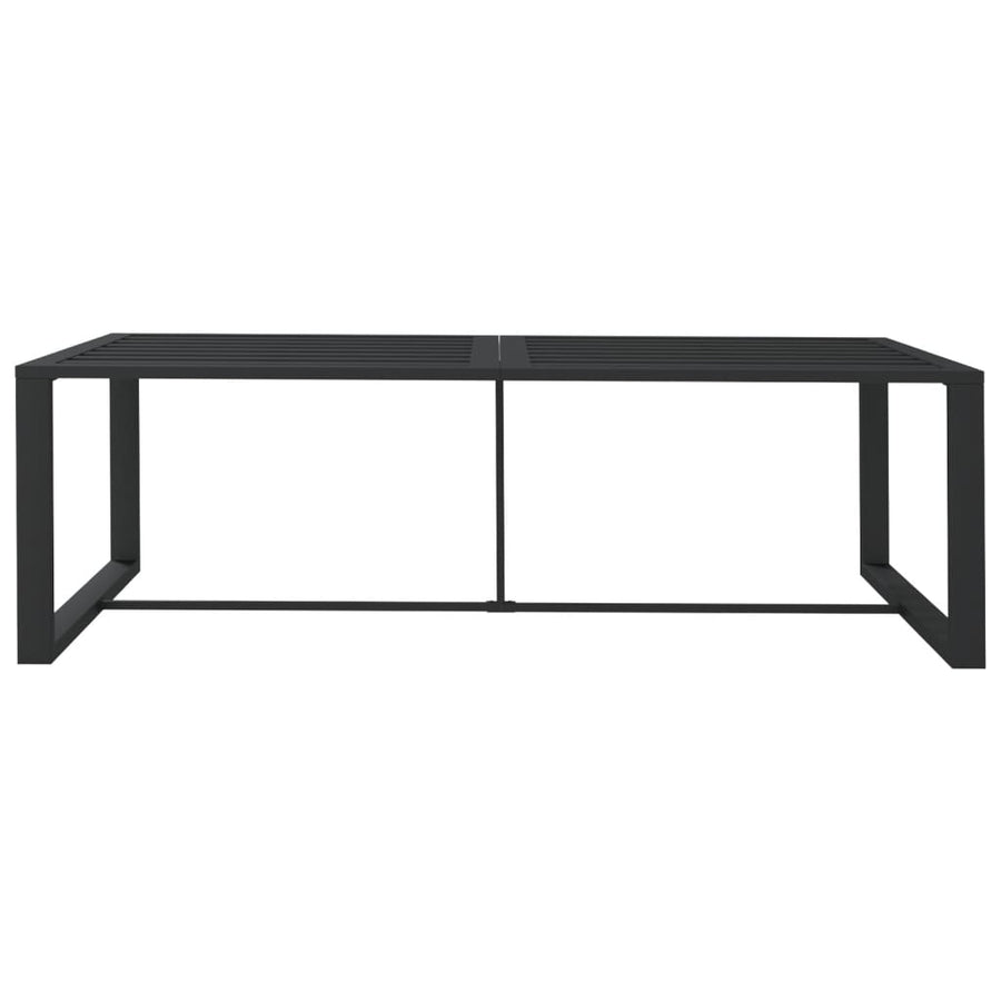 Tuintafel 120x60x66 cm aluminium antracietkleurig