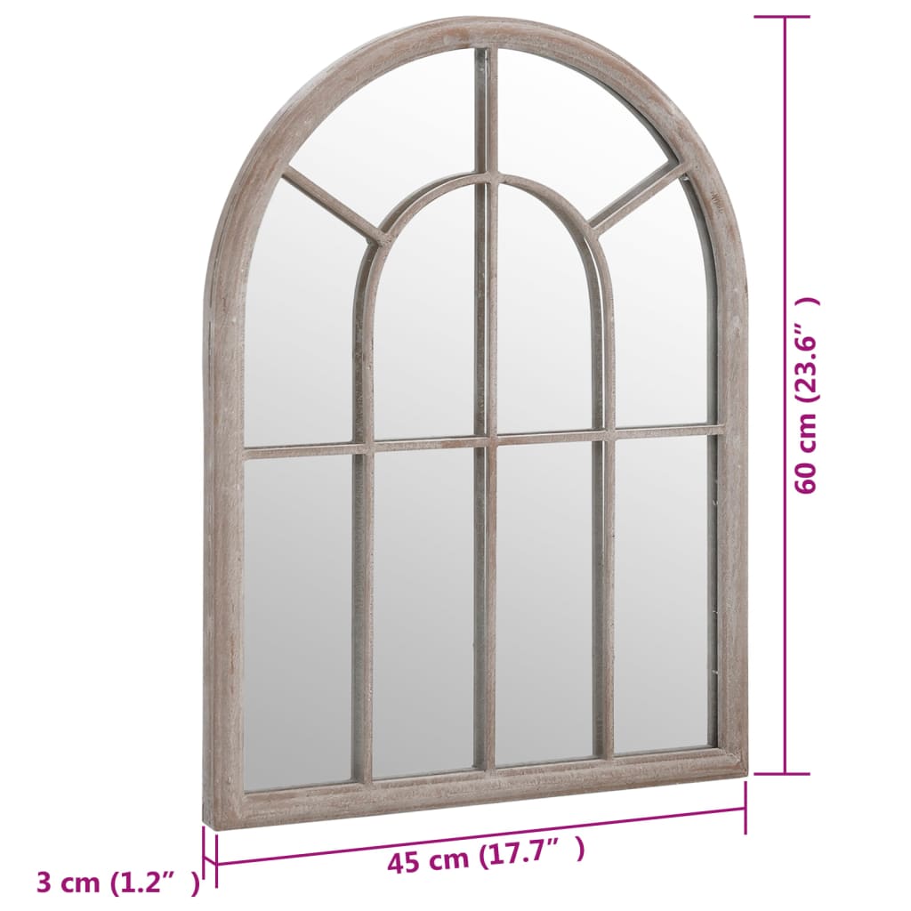 Spiegel 60X45 Cm Ijzer Zandkleurig