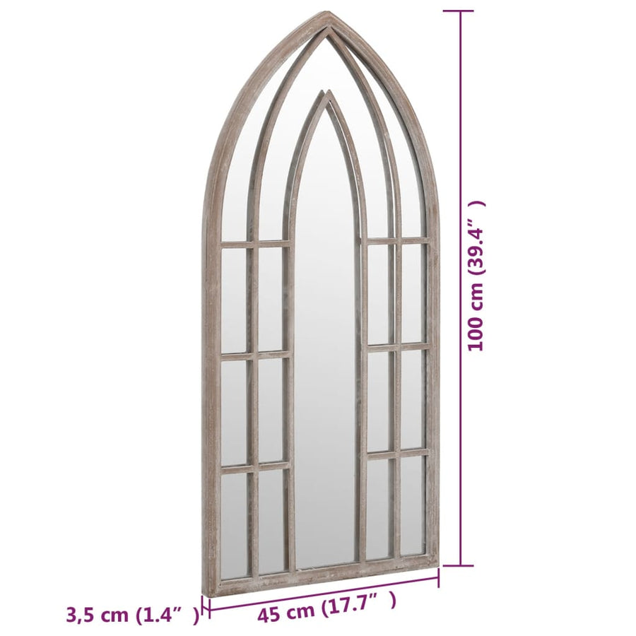 Spiegel Ijzer Kleurig 100 x 45 cm Zand