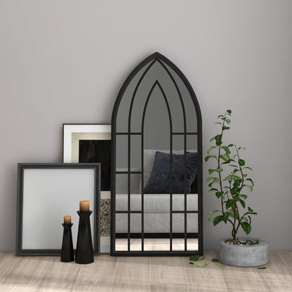 Spiegel Ijzer 100 x 45 cm Zwart