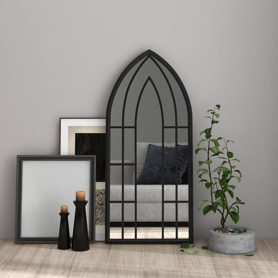 Spiegel Ijzer 100 x 45 cm Zwart