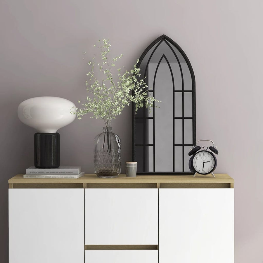 Spiegel Ijzer 70 x 30 cm Zwart