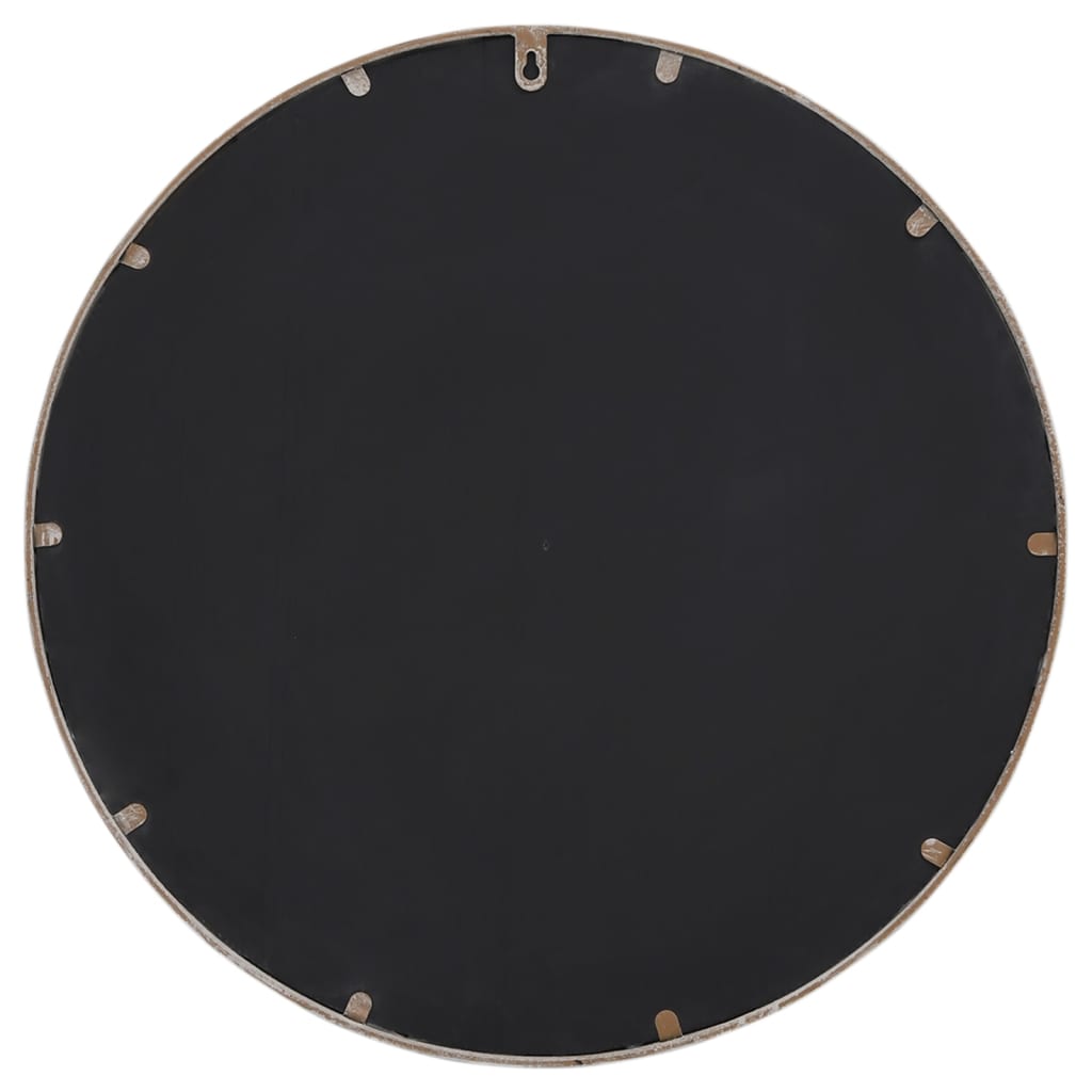 Spiegel Rond 40X4 Cm Ijzer Zandkleurig