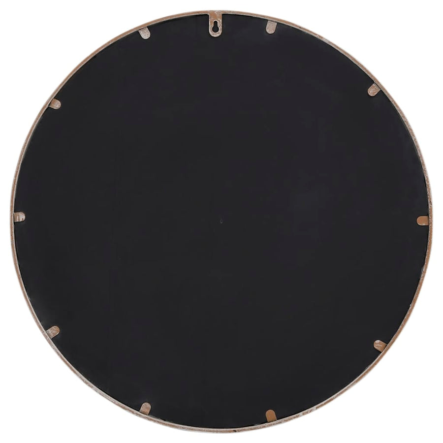 Spiegel Rond 40X4 Cm Ijzer Zandkleurig