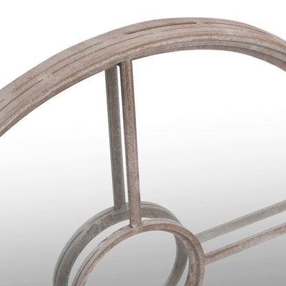 Spiegel Rond 40X4 Cm Ijzer Zandkleurig