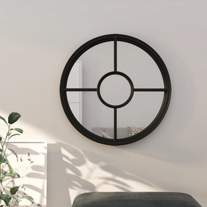 Spiegel Rond 40X4 Cm Ijzer Zwart 40 x 4 cm