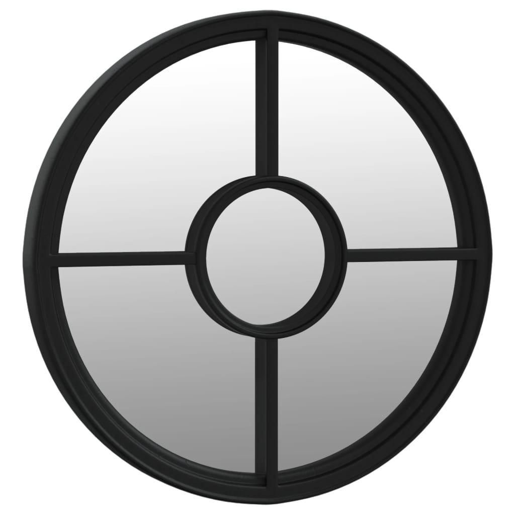 Spiegel Rond Ijzer Zwart