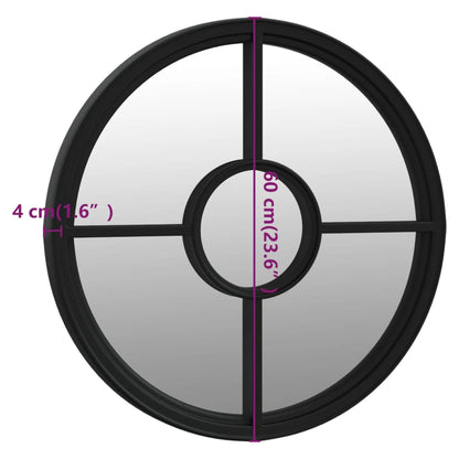 Spiegel Rond Ijzer Zwart