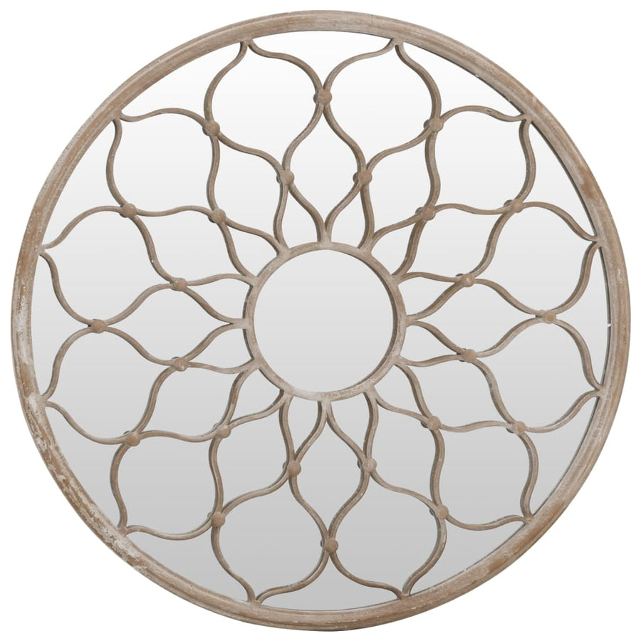 Spiegel Rond 40X3 Cm Ijzer Zandkleurig 1 40 x 3 cm
