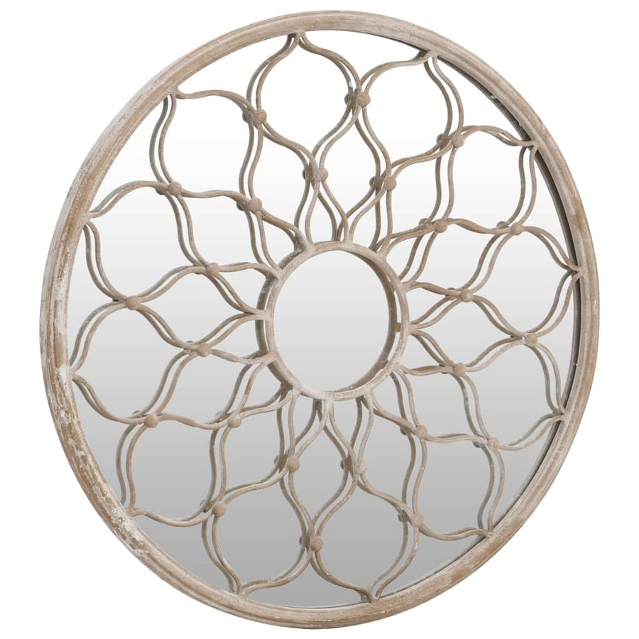Spiegel Rond 40X3 Cm Ijzer Zandkleurig 1 40 x 3 cm