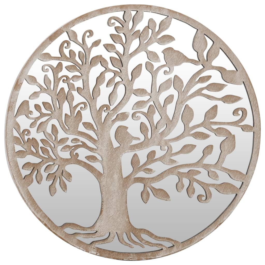 Spiegel Rond 40X2,5 Cm Ijzer Zandkleurig 40 x 2.5 cm