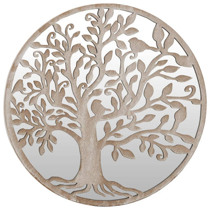 Spiegel Rond 40X2,5 Cm Ijzer Zandkleurig 40 x 2.5 cm