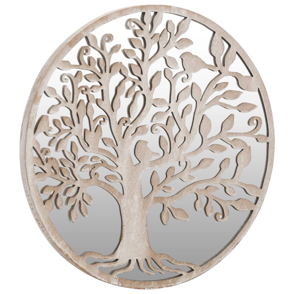 Spiegel Rond 40X2,5 Cm Ijzer Zandkleurig 40 x 2.5 cm
