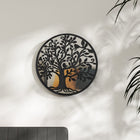 Round mirror 40x2.5 cm iron black