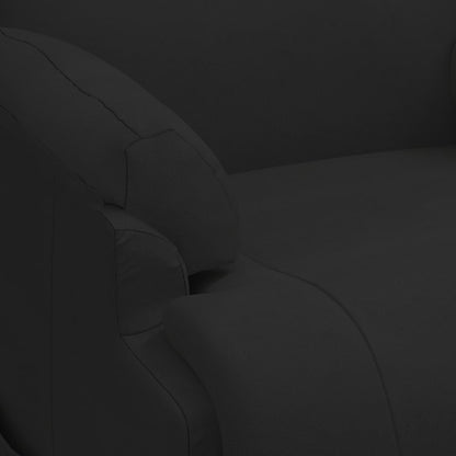 Sta-op-massagestoel kunstsuède zwart