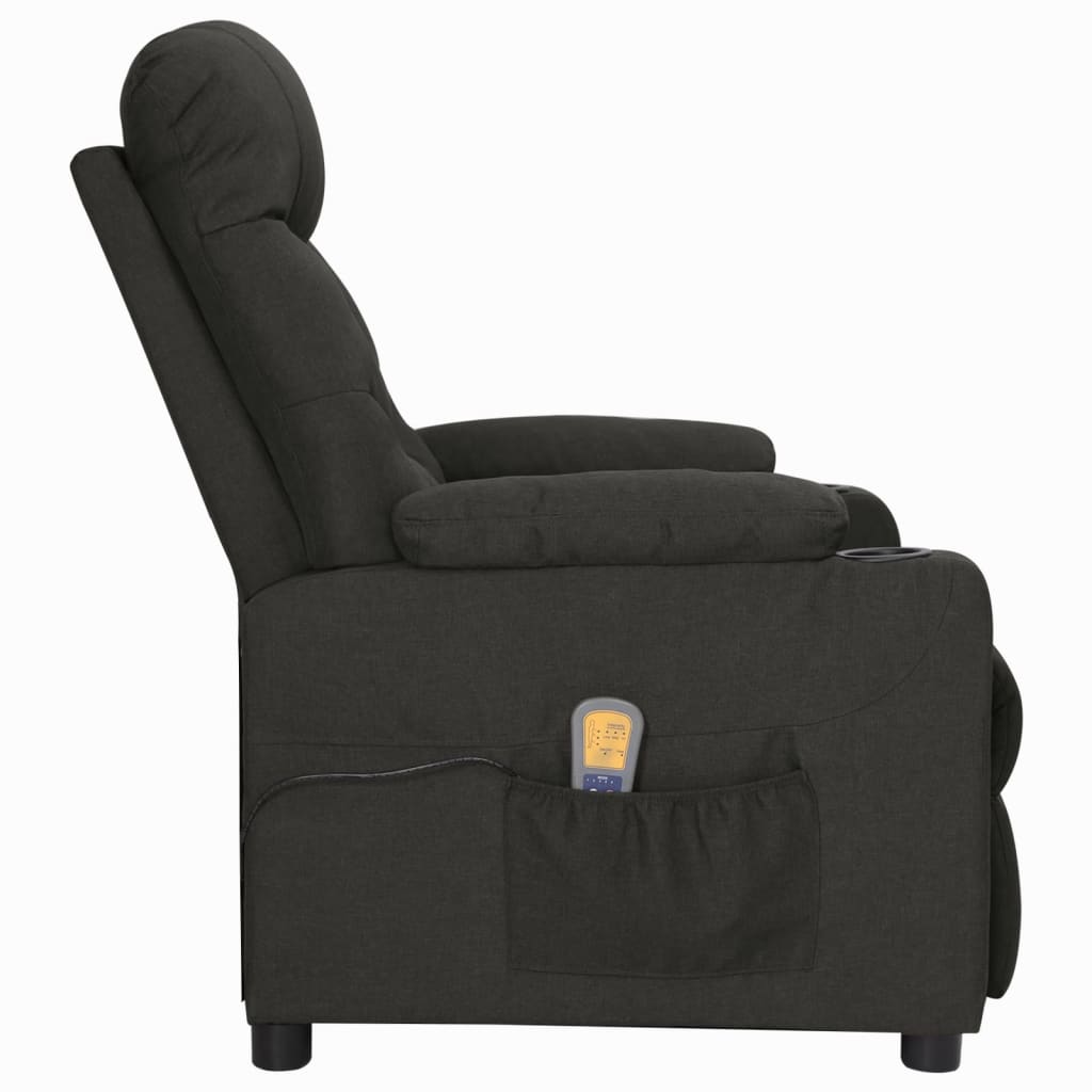 Sta-Op-Massagestoel Stof Zwart