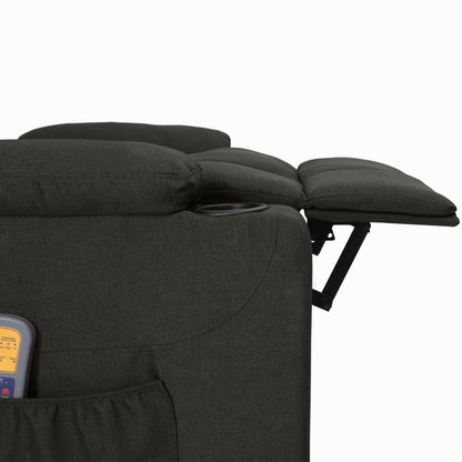 Sta-Op-Massagestoel Stof Zwart