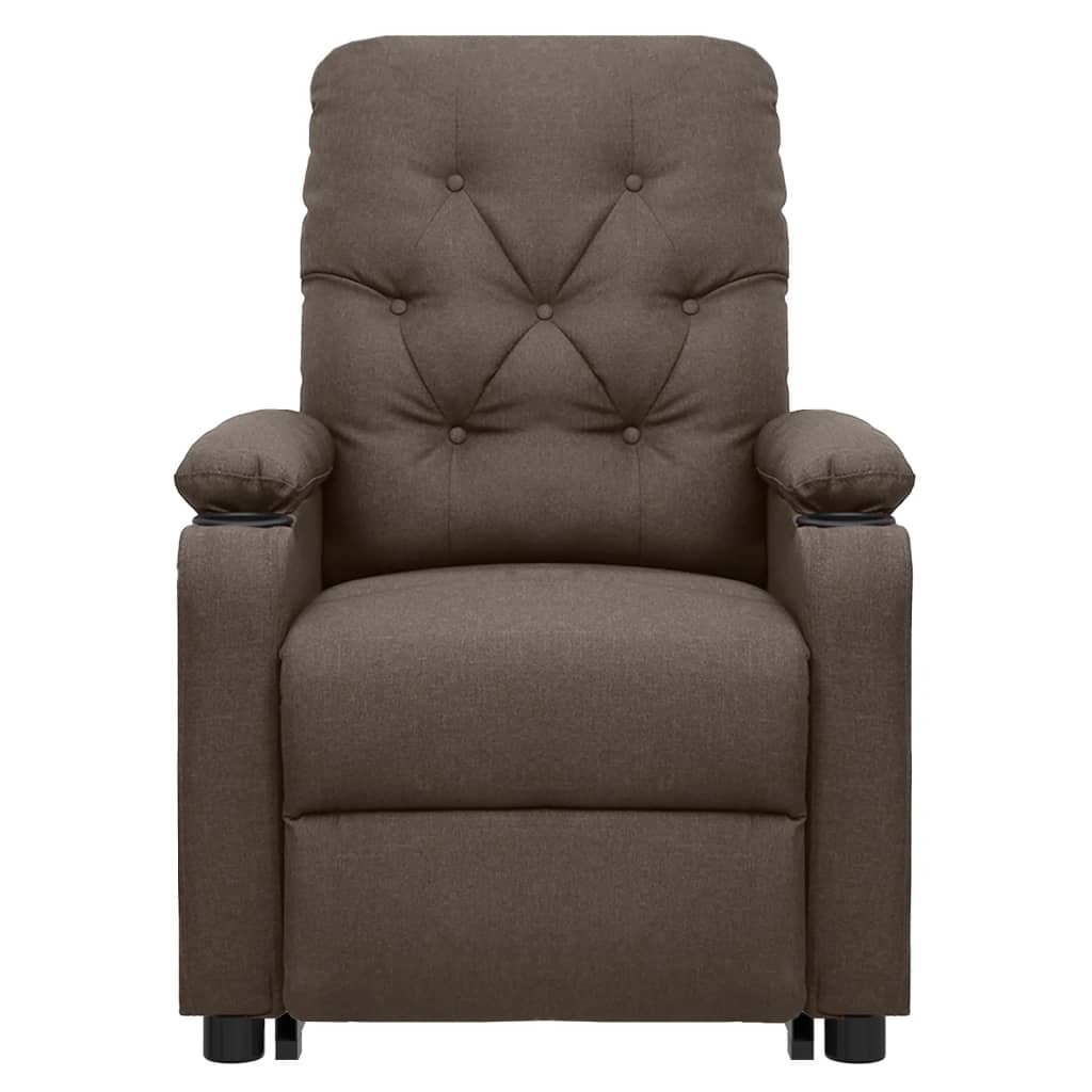 Sta-op-massagestoel stof bruin