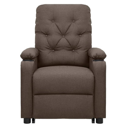 Sta-op-massagestoel stof bruin