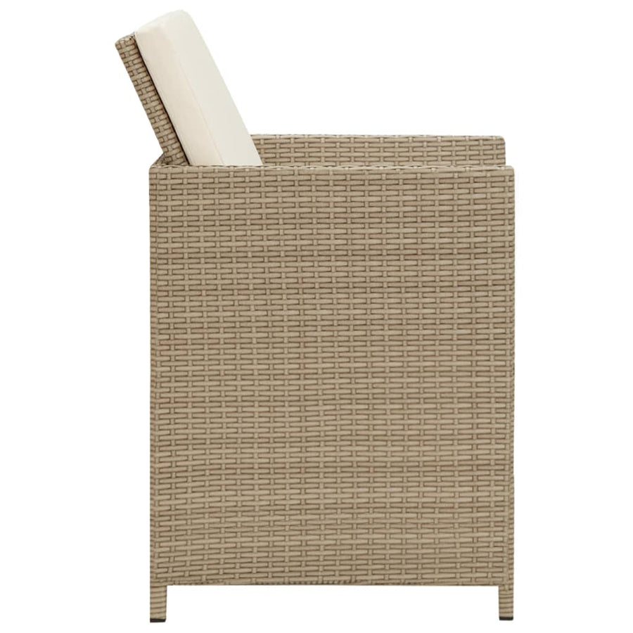 3-Delige Tuinset Met Kussens Beige
