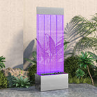 Bubbelzuil 110 cm roestvrij staal acryl RGB LED