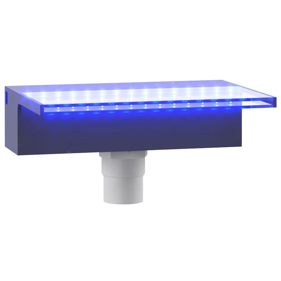 Watervaloverlaat Met Rgb Led's 30 Cm Acryl