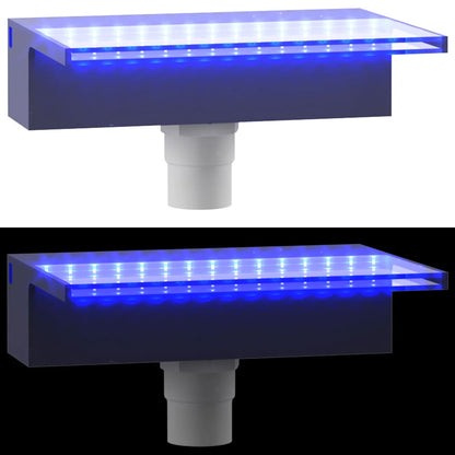 Watervaloverlaat Met Rgb Led's 30 Cm Acryl