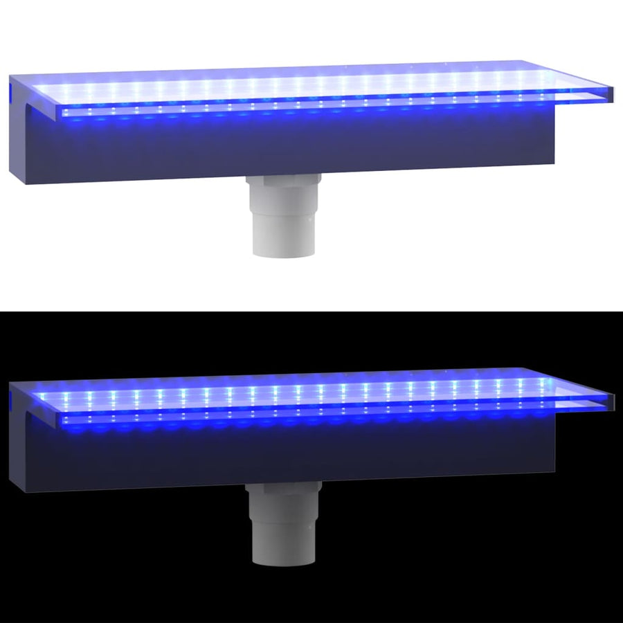 Watervaloverlaat Met Rgb Led's 45 Cm Acryl 45 x 21 x 8 cm
