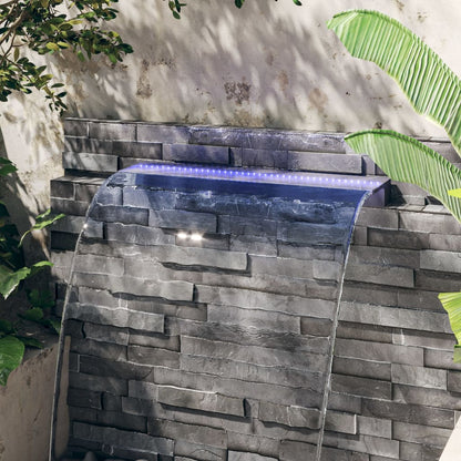 Watervaloverlaat Met Rgb Led's 108 Cm Acryl