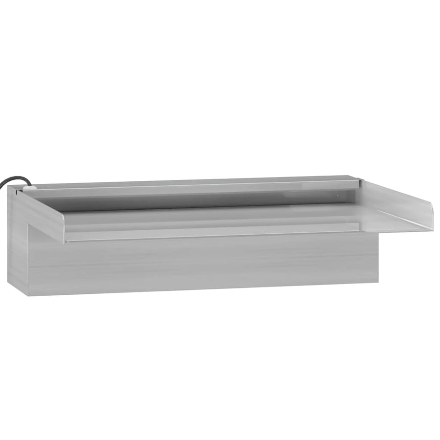 Watervaloverlaat Met Rgb Led's 30 Cm Roestvrij Staal