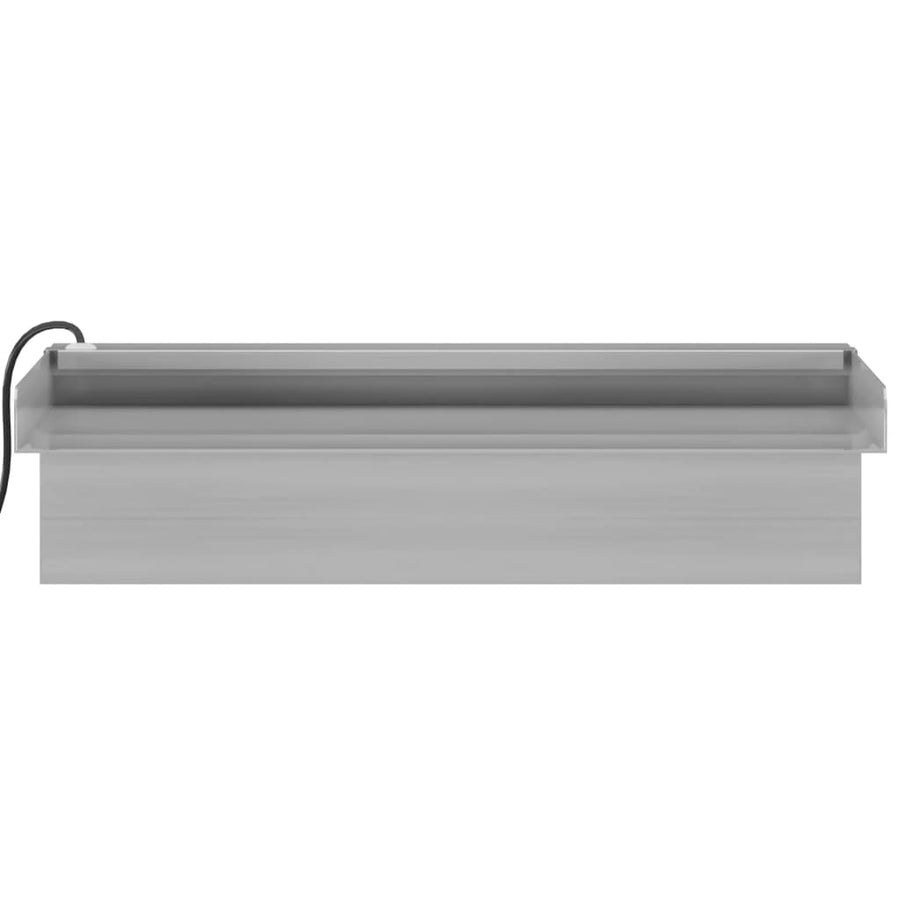 Watervaloverlaat Met Rgb Led's 30 Cm Roestvrij Staal