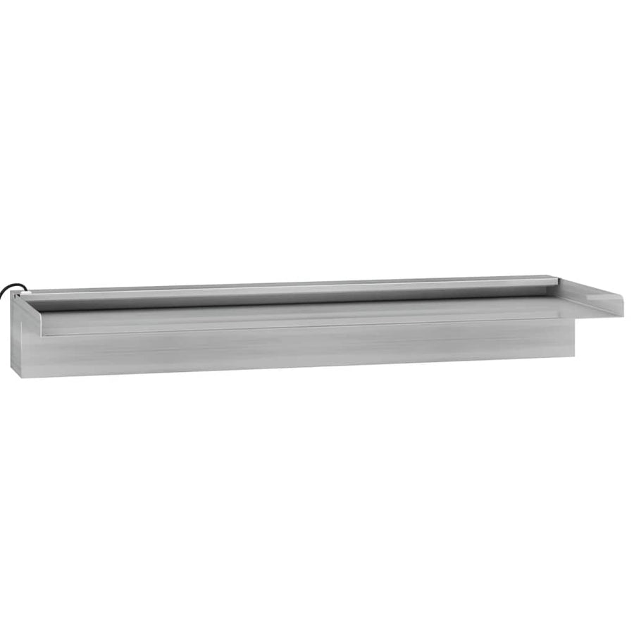 Watervaloverlaat Met Rgb Led's 60 Cm Roestvrij Staal 60 x 21 x 8 cm