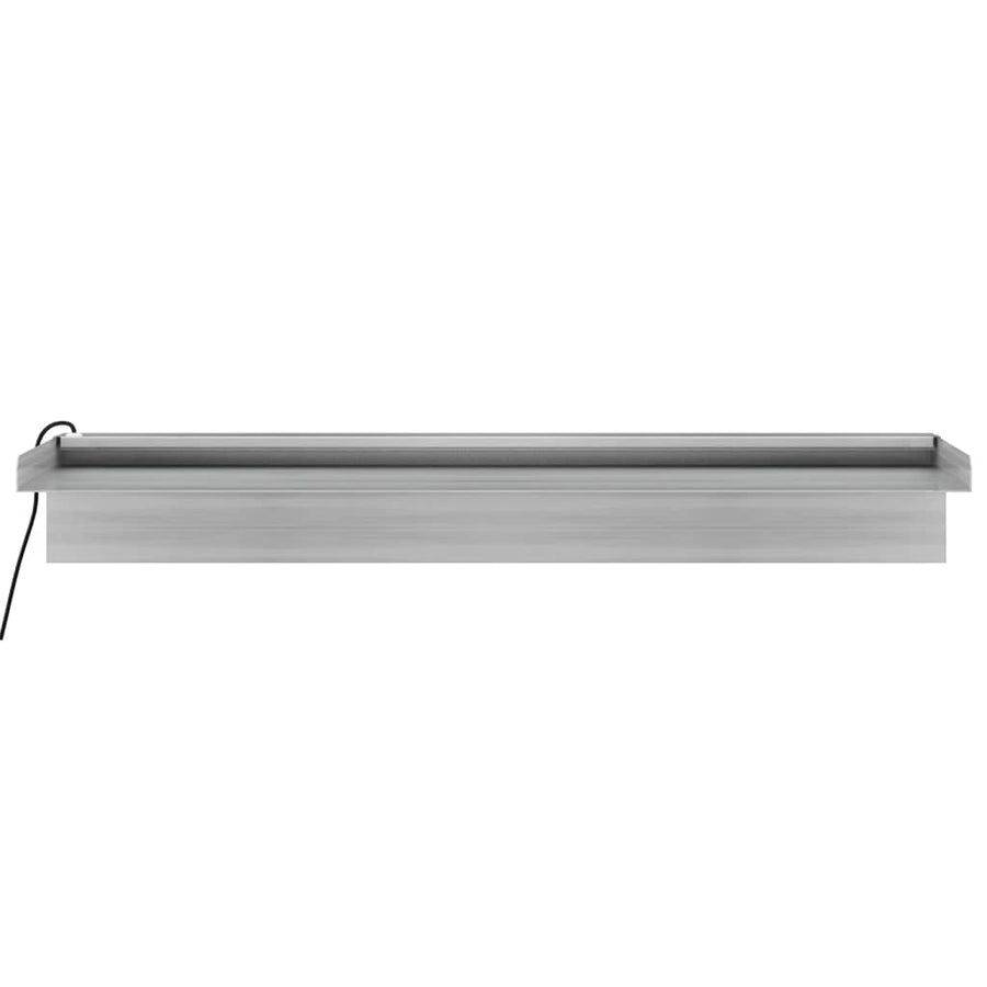 Watervaloverlaat Met Rgb Led's 60 Cm Roestvrij Staal 60 x 21 x 8 cm