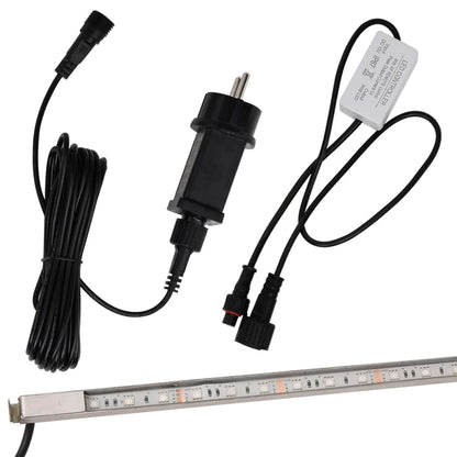 Watervaloverlaat Met Rgb Led's 60 Cm Roestvrij Staal 60 x 21 x 8 cm