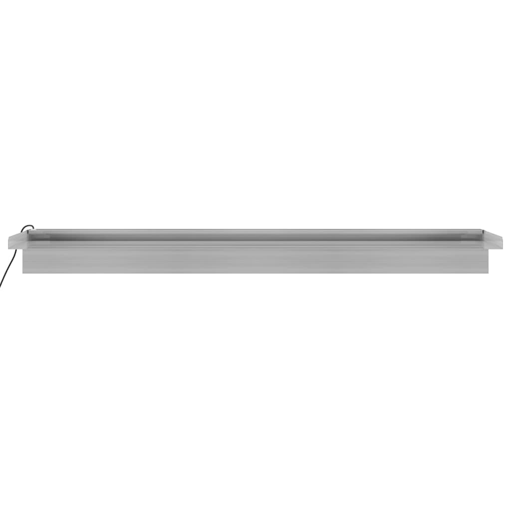 Watervaloverlaat Met Rgb Led's 90 Cm Roestvrij Staal 90 x 21 x 8 cm