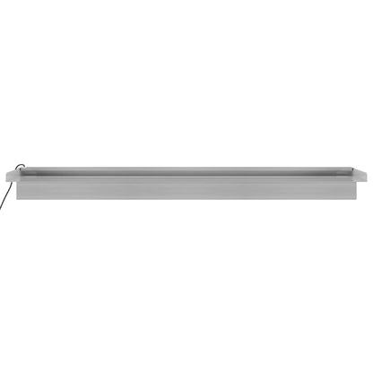 Watervaloverlaat Met Rgb Led's 90 Cm Roestvrij Staal 90 x 21 x 8 cm