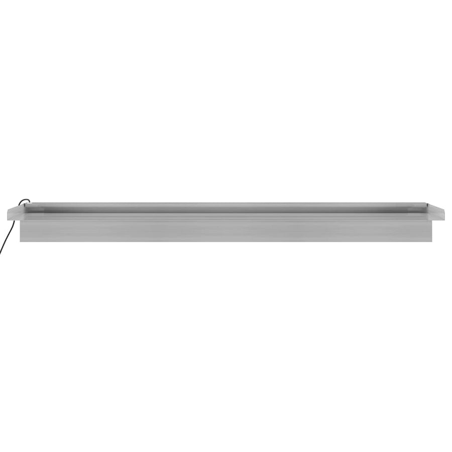 Watervaloverlaat Met Rgb Led's 90 Cm Roestvrij Staal 90 x 21 x 8 cm