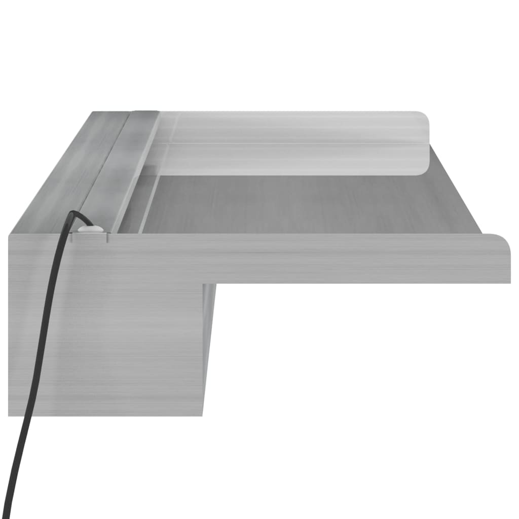 Watervaloverlaat Met Rgb Led's 90 Cm Roestvrij Staal 90 x 21 x 8 cm