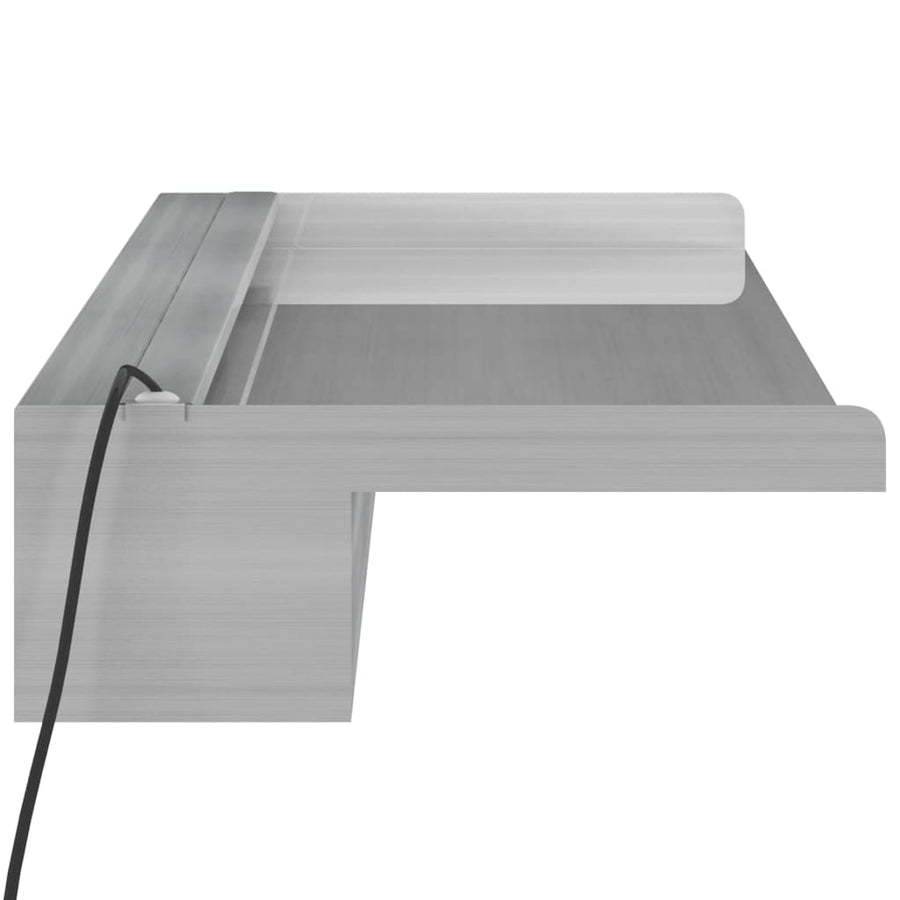 Watervaloverlaat Met Rgb Led's 90 Cm Roestvrij Staal 90 x 21 x 8 cm