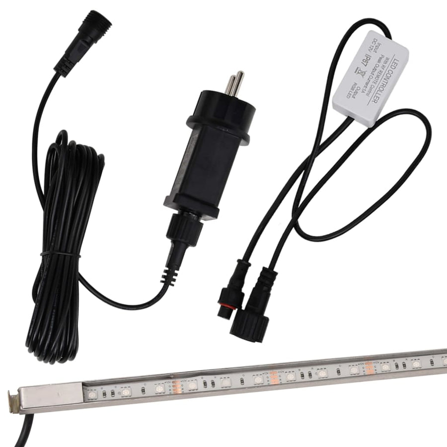 Watervaloverlaat Met Rgb Led's 108 Cm Roestvrij Staal